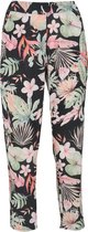 Cassis - Female - Joggingbroek in crêpe met bloemenprint  - Zwart