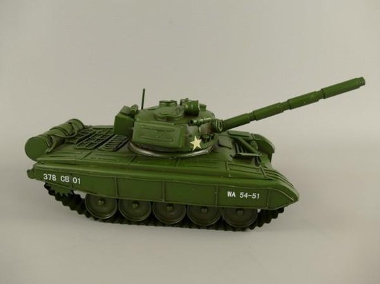 Model tank - antieke tank - ijzer - 15 cm hoog