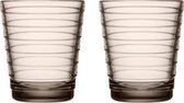 Iittala Aino Aalto - Tumbler Glazen Set - Waterglas - Vaatwasserbestendig - Linnen - 22 cl - 2 Stuks