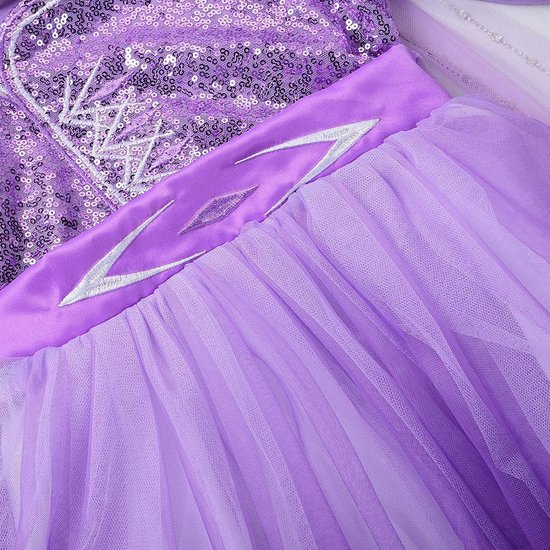 Robe reine des neiges fille violette - 6 ans - 120 cm - 6 ans | Beebs