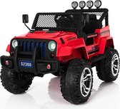 Monster Jeep - Elektrische Kinderauto - Accu Auto - Incl. Afstandsbediening - Rood