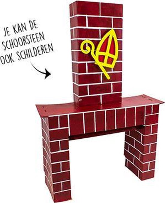 Beschrijvend Verniel stikstof Schoorsteen karton - Schoorsteen Sinterklaas - Sinterklaas decoratie -  Duurzaam Karton... | bol.com