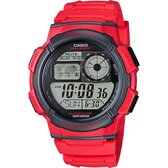 Casio AE-1000W-4AVEF - Horloge - Kunststof - Rood - Ø 43.7 mm