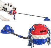 Trekspeeltje voor de hond STERK 2.0 - Blauw - Honden trekspeeltje - Honden Speelgoed - Tanden Reiniging - Snack Speeltje - Behendigheid - Hondenspeelgoed nieuw model Blauw