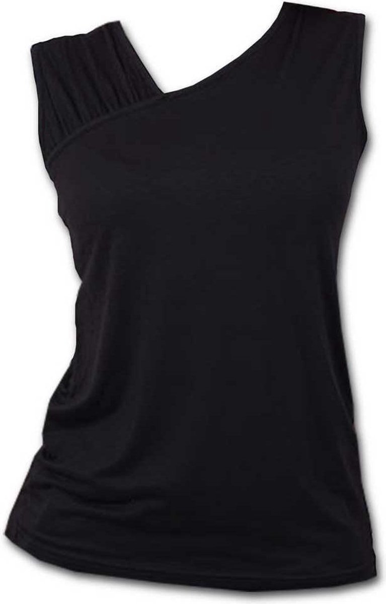Spiral - GOTHIC ROCK Mouwloze top - XL - Zwart