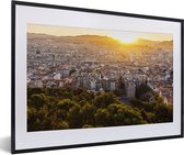 Fotolijst incl. Poster - Frankrijk - Marseille - Zonsondergang - 60x40 cm - Posterlijst