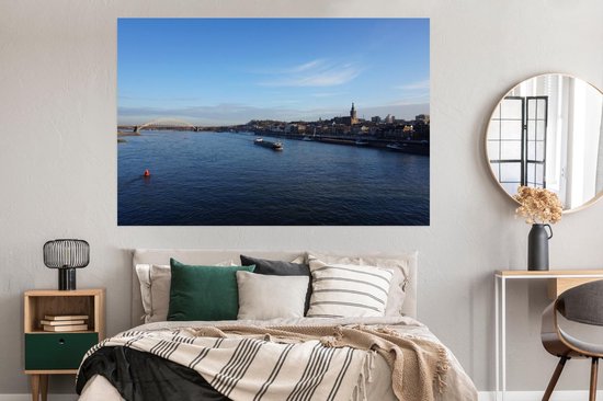 Pont Waal et l'horizon de Nimègue 180x120 cm XXL / Groot format!