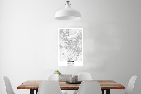 Affiche Plan de la ville Heerlen - 40x60 cm - Carte