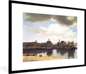 Fotolijst incl. Poster - View of Delft - Johannes Vermeer - 80x60 cm - Posterlijst