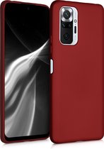 kwmobile telefoonhoesje voor Xiaomi Redmi Note 10 Pro - Hoesje voor smartphone - Back cover in metallic donkerrood