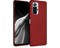 kwmobile telefoonhoesje geschikt voor Xiaomi Redmi Note 10 Pro - Hoesje voor smartphone - Back cover in metallic donkerrood