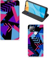 Stand Case OPPO A15 Phone Case Funky Triangle