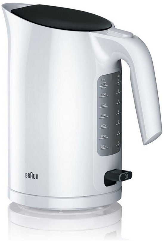 Braun WK3100 PurEase Waterkoker 1.7L 2200W Zwart/Wit