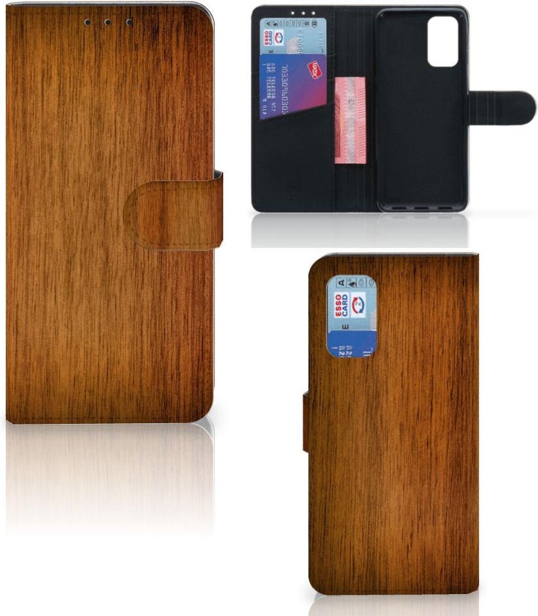 Samsung Galaxy A32 4G Book Style Case Donker Hout