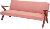 Sternzeit Bank Retrostar 4-zits 200cm velvet roze