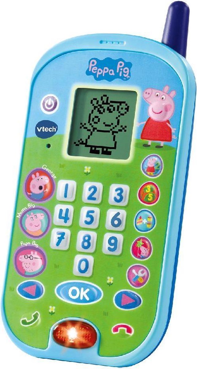 VTech Peppa Pig Leertelefoon - Educatief Babyspeelgoed -Kindertelefoontje-Sinterklaascadeau