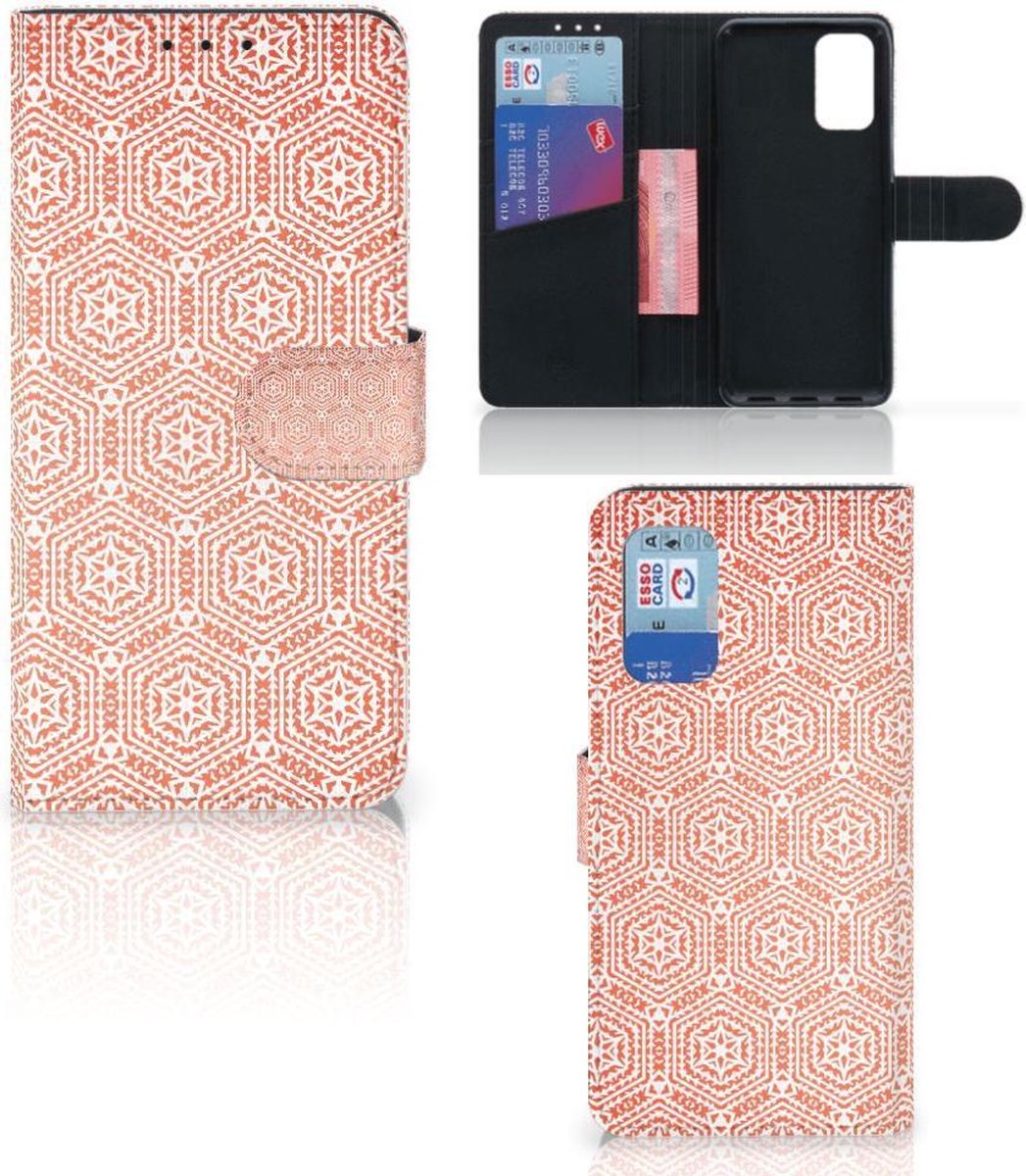 Samsung Galaxy A32 4G Telefoon Hoesje Pattern Orange