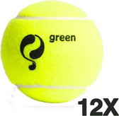 Quick Q-Tennisbal Stage 1 - 12 stuks Geel-Groen stip