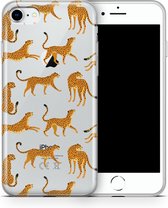 ShieldCase Wild Panther geschikt voor Apple iPhone 7/8/SE hoesje - transparant