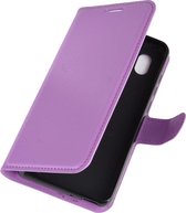 Mobigear Classic Bookcase Hoesje - Geschikt voor Alcatel 1B (2020) - Paars