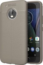 Motorola Moto G5 Plus Hoesje - Mobigear - Luxury Serie - TPU Backcover - Grijs - Hoesje Geschikt Voor Motorola Moto G5 Plus