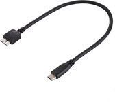 Mobigear USB-C naar Micro USB-B Kabel 0.3 Meter - Zwart