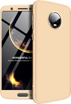 Motorola Moto G6 Hoesje - Mobigear - 360 Serie - Hard Kunststof Backcover - Goud - Hoesje Geschikt Voor Motorola Moto G6