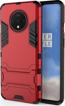 Mobigear Kickstand Hardcase voor de OnePlus 7T - Rood