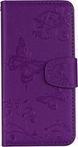 Xiaomi Mi 8 SE Hoesje - Mobigear - Butterfly Serie - Kunstlederen Bookcase - Paars - Hoesje Geschikt Voor Xiaomi Mi 8 SE