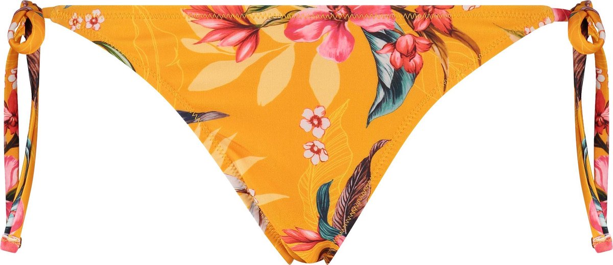 Hunkemöller Dames Badmode Brazilian tanga bikinibroekje Orchid - Geel