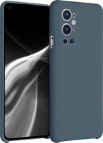 kwmobile telefoonhoesje voor OnePlus 9 Pro - Hoesje met siliconen coating - Smartphone case in leisteen