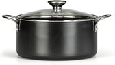 food appeal BioCook steelpan, inductie steelpan, braadpan, steelpan 20cm, 2,8l met glazen deksel | Frituren zonder olie met biologische coating, anti-aanbaklaag