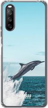 6F hoesje - geschikt voor Sony Xperia 10 III -  Transparant TPU Case - Dolphin #ffffff