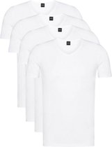 Hugo Boss 4-pack t-shirts V-neck essential - wit