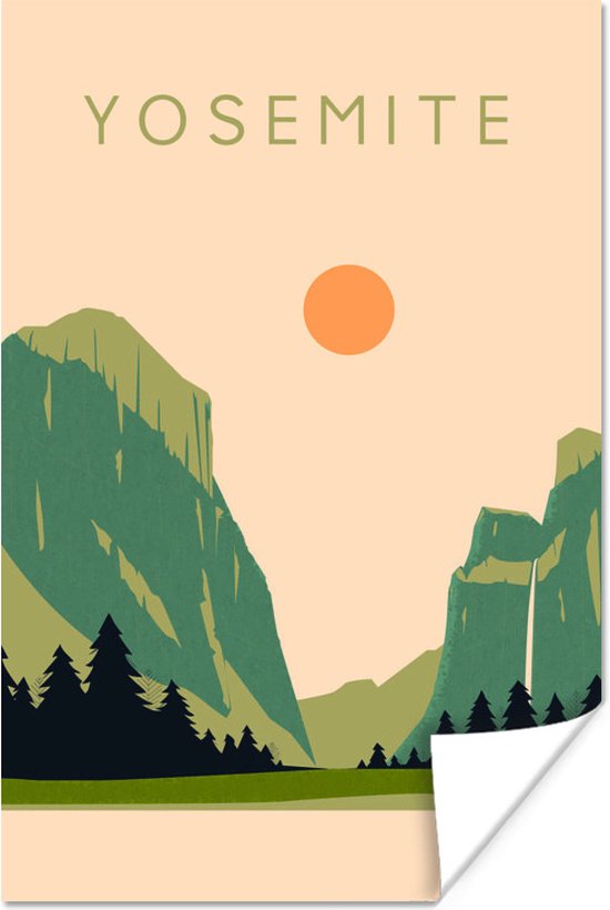 Poster California - Park - USA - Yosemite - Amerika