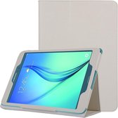 Litchi Texture Horizontale Flip Effen Leren Case met Tweevoudige Houder voor Galaxy Tab A 9.7 / T550 (Wit)