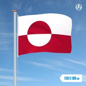Vlag Groenland 120x180cm
