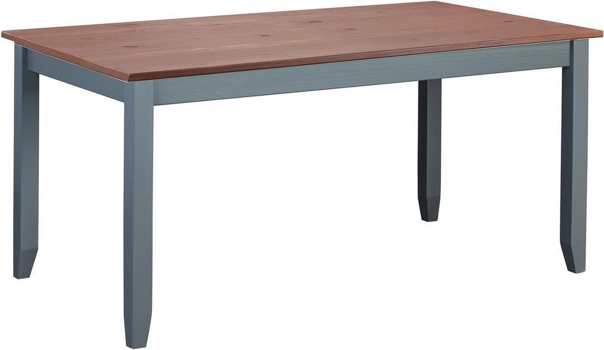 Eettafel Cerci 160cm - donkergrijs - Interlink - Kantoortafels - Grijs - Hout - Kantoortafels -
