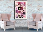 Artgeist - Schilderij - Floral Jigsaw - Multicolor - 30 X 45 Cm