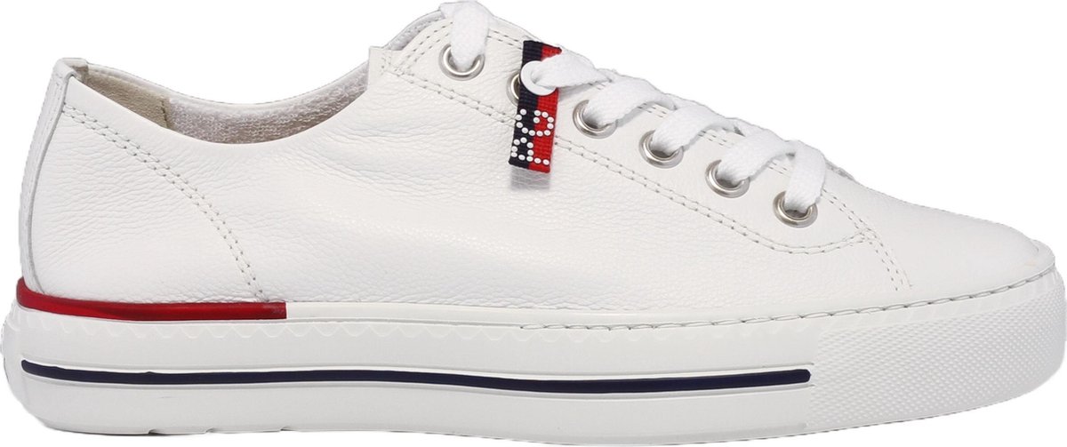 Paul Green 4760 - Volwassenen Lage sneakersPopulaire damesschoenen - Kleur: Wit/beige - Maat: 39