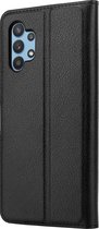 ShieldCase portemonnee hoesje geschikt voor Samsung Galaxy A32 5G wallet case (zwart) - geschikt voor Samsung Galaxy A32 5G portemonnee hoesje - Ruimte voor 2 pasjes