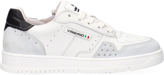 Vingino Enrico Lage sneakers - Leren Sneaker - Jongens - Wit - Maat 38