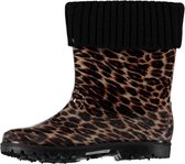 Xq Footwear Regenlaarzen Dames Rubber Bruin/zwart Maat 41