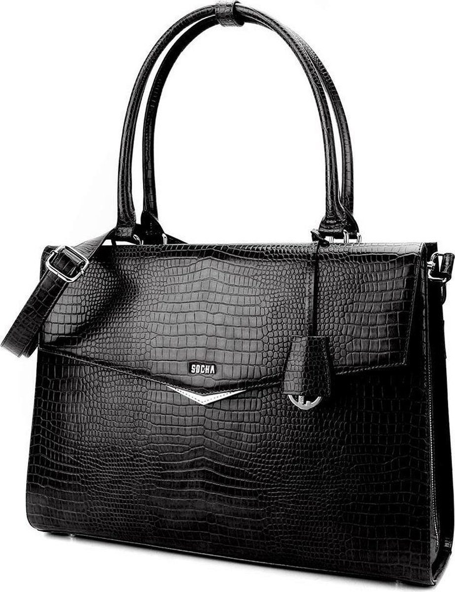 Socha Businessbag Silver Tip 15.6 Black