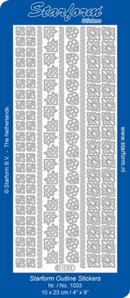 Starform Outline Sticker, Goud, 1033