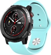 Siliconen Smartwatch bandje - Geschikt voor  Xiaomi Amazfit Stratos sport band - aqua - Horlogeband / Polsband / Armband