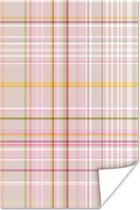Rose avec motif Burberry marron 80x120 cm / Poster Fleurs