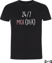 T-shirt | Moederdag | 2021 | 24/7 Moe Der - M