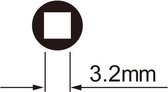 Spaaknippelsleutel Icetoolz 12B7 voor 3,2 mm (vierkante nippels)