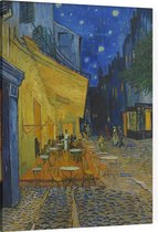 Caféterras bij nacht (place du Forum), Vincent van Gogh - Foto op Canvas - 45 x 60 cm